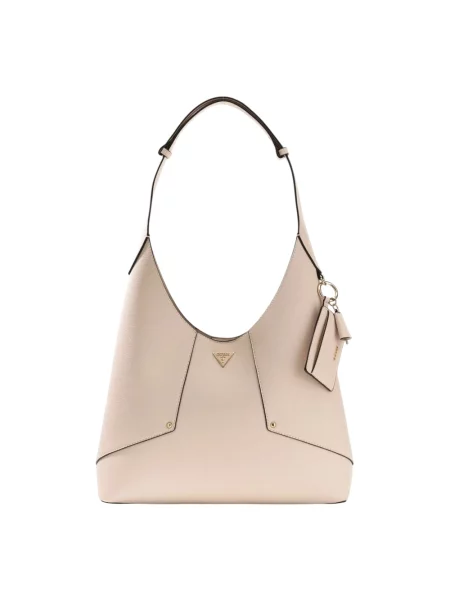 Torebka hobo Guess beżowa