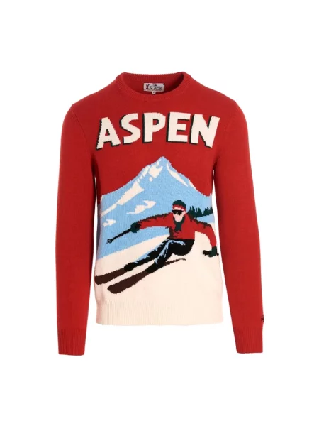 Sweter Mc2 Saint Barth czerwony