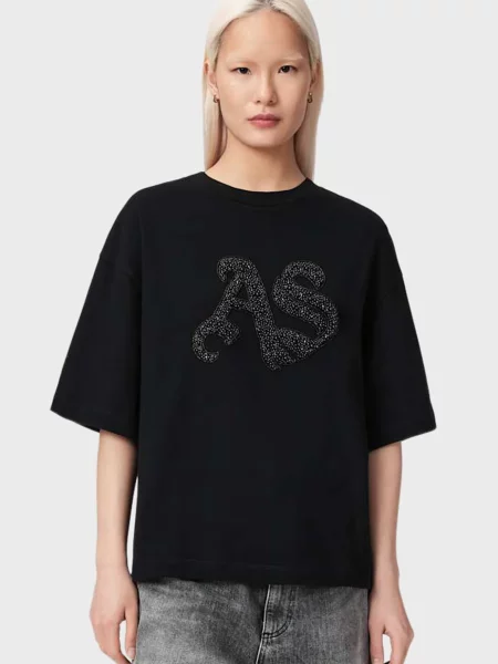 Футболка Allsaints чорна