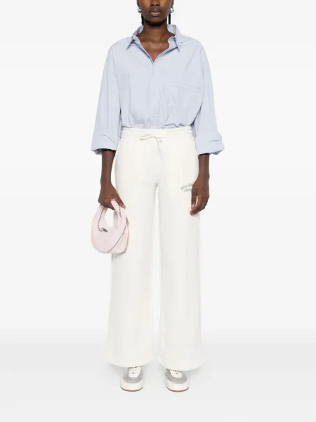 Semišový sportovní top New Balance s výšivkou s kapucí černý