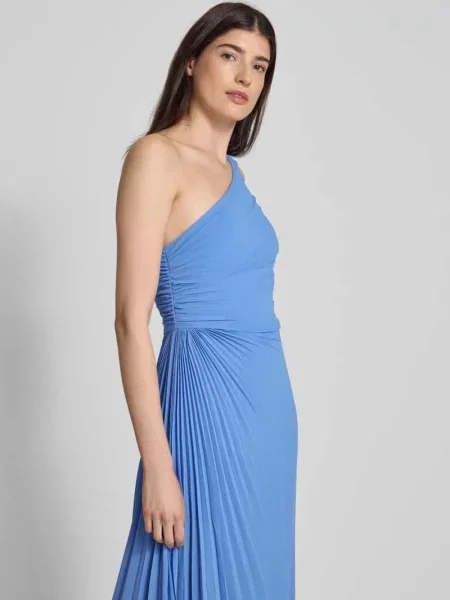 Sukienka wieczorowa z plisami model ‘Mirabelle’ Forever New niebieska