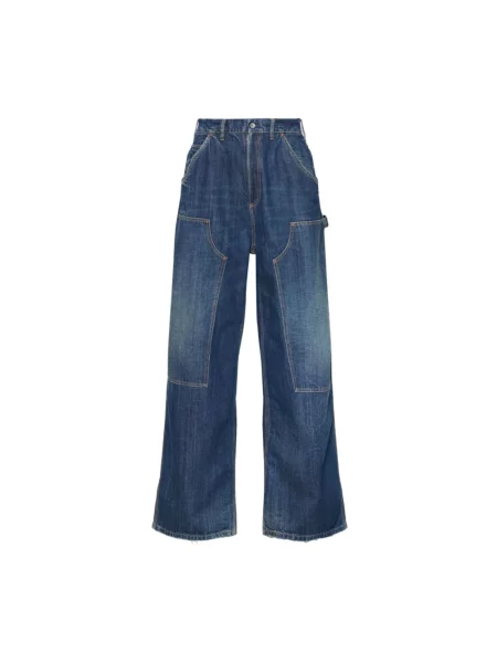 Szerokie jeansy Maison Margiela niebieskie
