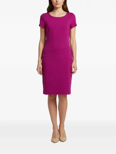 Rochie midi Dvf Diane Von Furstenberg din jerseu roz