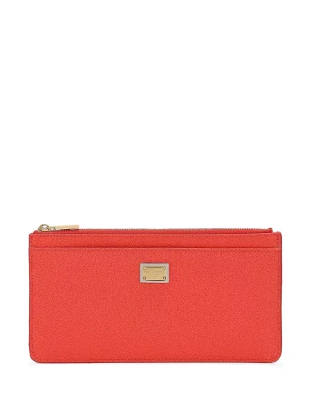 Kožni novčanik Dolce & Gabbana narančasta