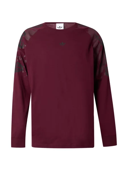 ADIDAS ORIGINALS Tricou roșu bordeaux / roșu burgundy negru