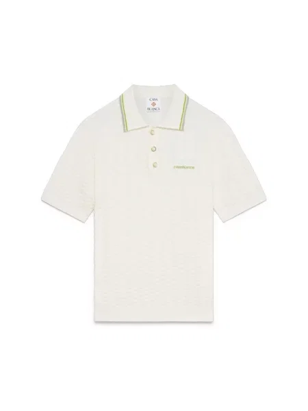 Bukiecik gra polo Casablanca do tenisa biały