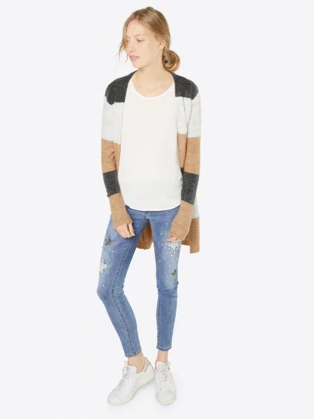 ONLY Bluza Vic off-bela siva