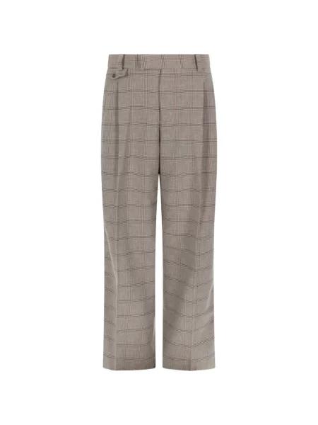 Kostkované kostkované kalhoty Drôle De Monsieur