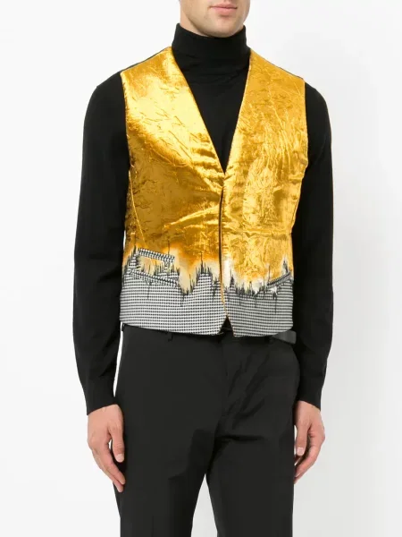 Vestă Haider Ackermann cu gradient galben