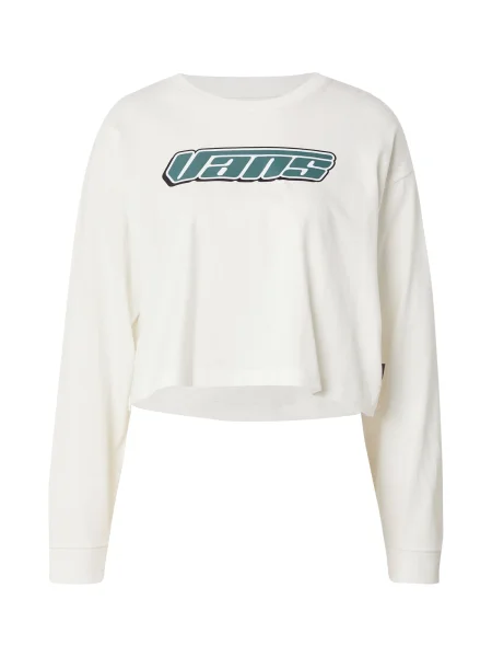 VANS Majica zelena / črna bela