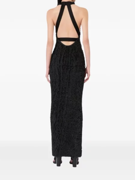 Rochie Max Mara cu volane de costum negru