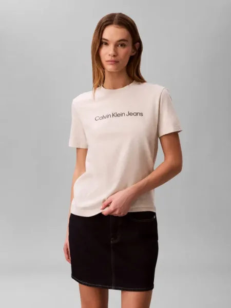 Tricou Calvin Klein Jeans bej