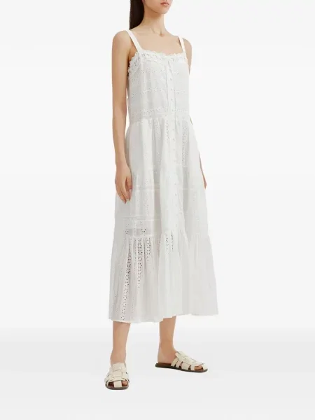 Rochie Tout A Coup cu broderie alb