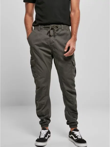 Бягане карго панталони Urban Classics сиво