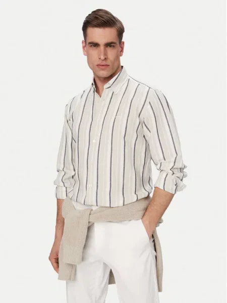 BOSS Cămașă Ricoplus gri