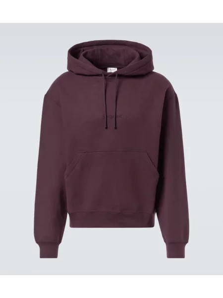 Hoodie Saint Laurent vijolična