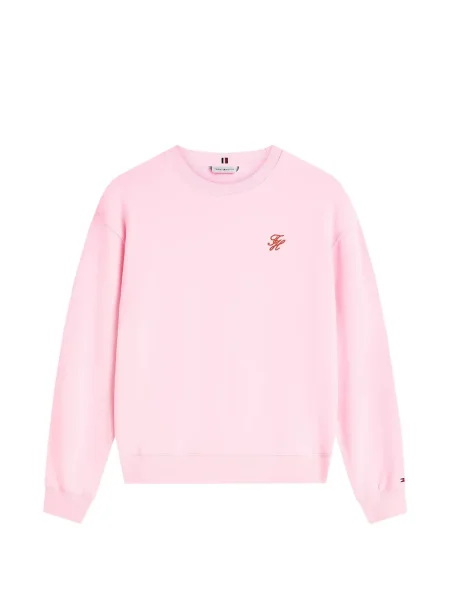 Hanorac Tommy Hilfiger cu broderie roz