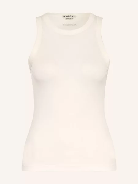 Pletené pletené tričko Jw Anderson bílé