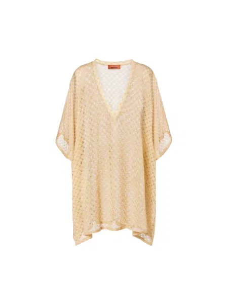 Sukienka koszulowa Missoni żółta