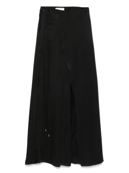 Pantaloni Blumarine din satin negru