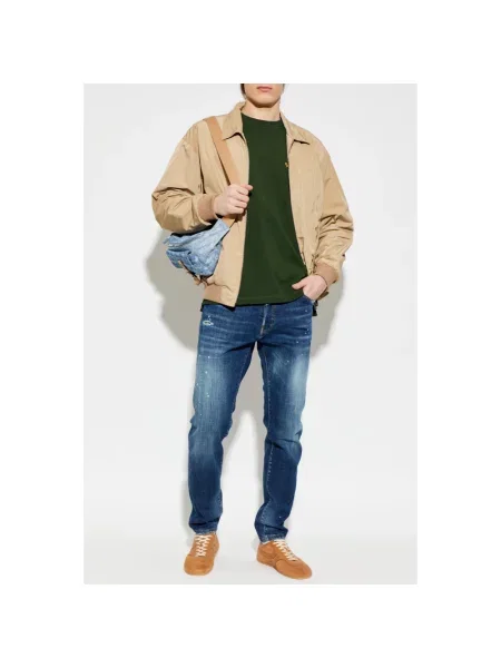 Jeansy Dsquared2 typu teddy niebieskie