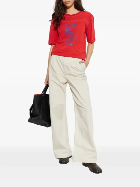 Pantaloni Mm6 Maison Margiela plisate