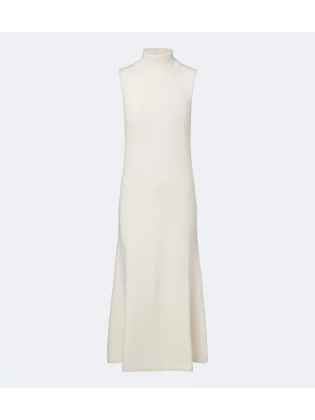 Rochie midi Magda Butrym de lână alb