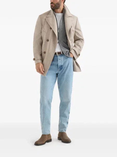 Cardigan Brunello Cucinelli din cașmir gri
