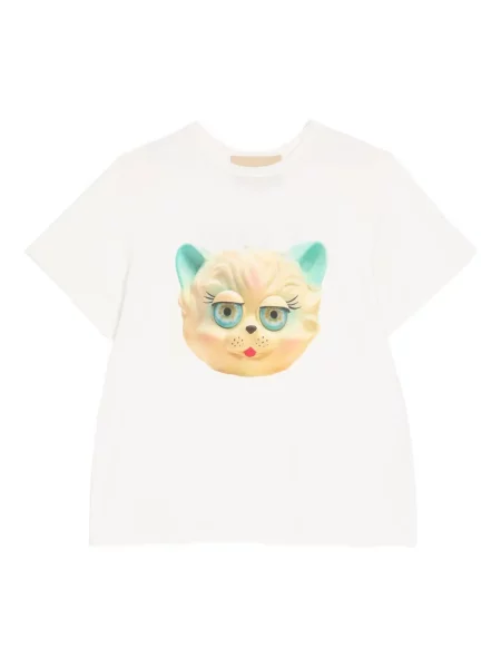 Tricou Valentino Garavani cu imagine alb