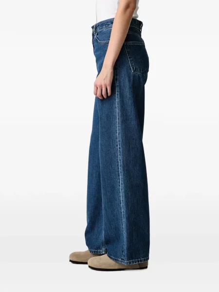 Široké džíny Carhartt Wip s autogramem modré