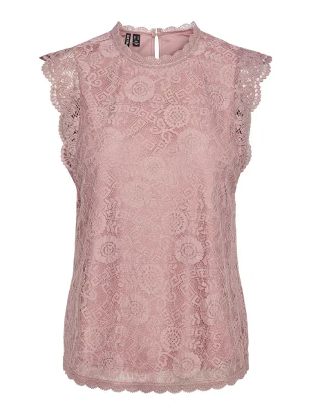 PIECES Bluză pal roz