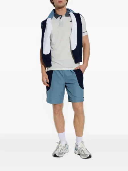 Tricou polo Lacoste cu autograf alb