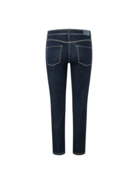 Jeansy o kroju slim fit z dodatkiem streczu model ‘Piper’ Cambio niebieskie