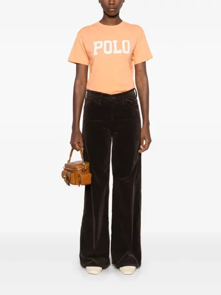 Odgovarati pletena polo majica Polo Ralph Lauren karirana siva