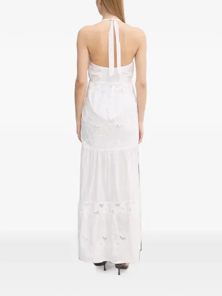 Rochie maxi Gaudi cu broderie alb
