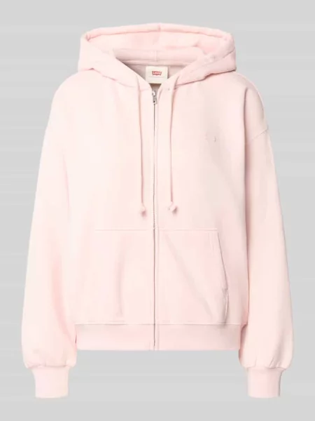 Bluza rozpinana o kroju relaxed fit z mieszanki bawełny Levi's różowa