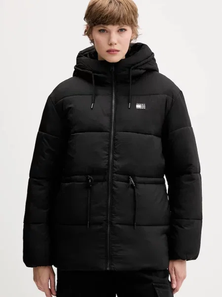 Tommy Jeans geacă de iarnă oversize negru