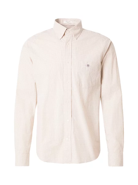 GANT Košile CLASSIC béžová bílá