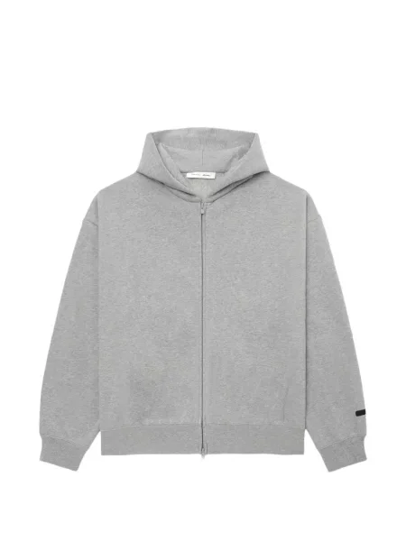 Hanorac cu glugă Fear Of God Essentials cu autograf gri
