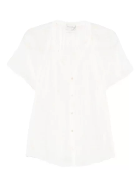 Cămașă Forte_forte cu model floral alb