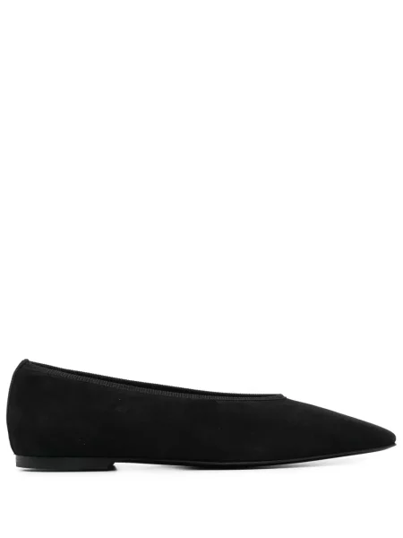 Balerini Toteme din piele de căprioară negru