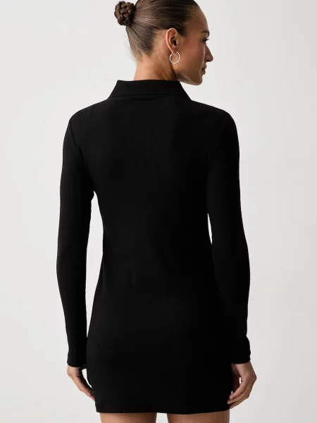 Calvin Klein Jeans sukienka z bawełną czarna