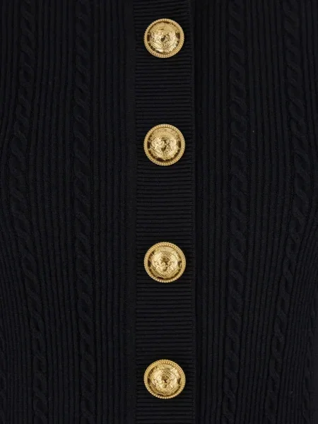 Cardigan Balmain tricotate negru