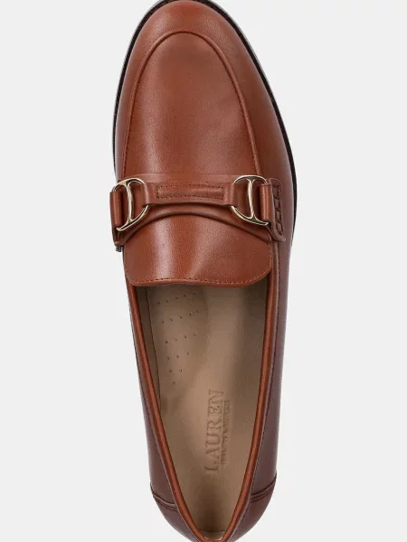 Кожаные мокасины Lauren Ralph Lauren коричневые