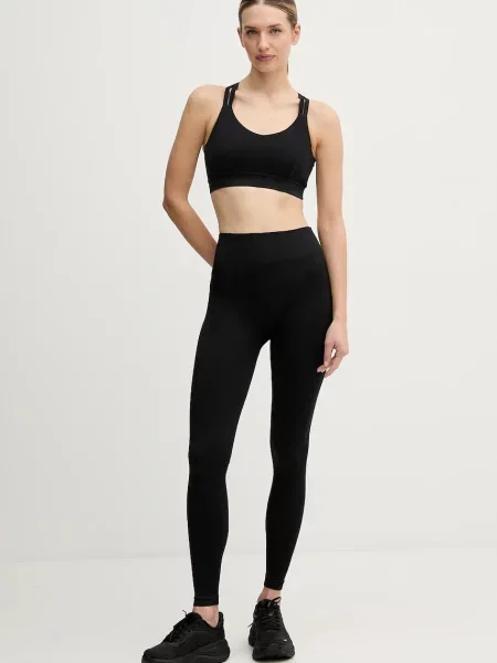 Легінси для тренувань adidas Performance We Knit однотонні чорний