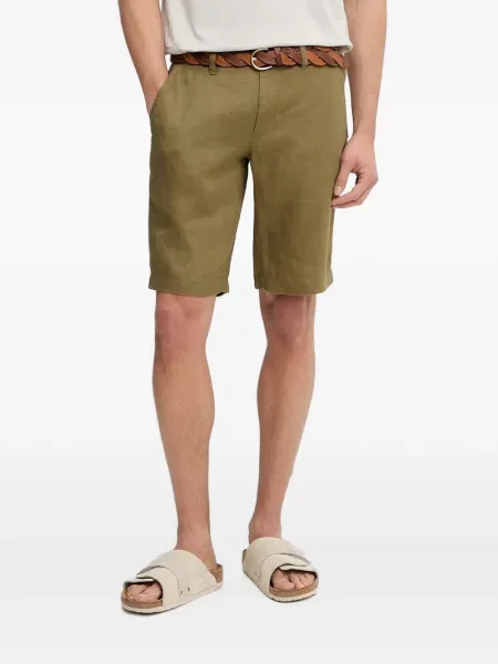 Pantaloni scurți Marc O'polo de in cu autograf verde