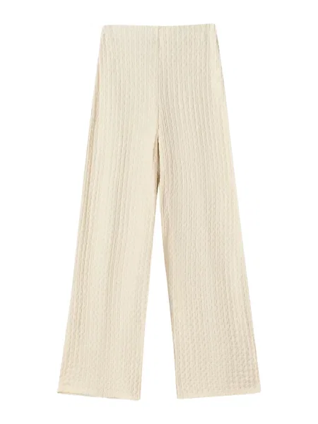 Bershka Pantaloni ecru
