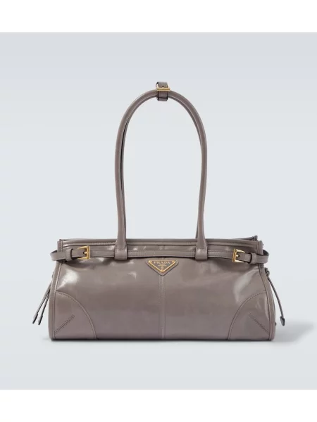 Geantă Prada din piele gri