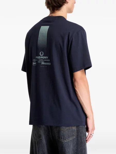 Tricou Fred Perry cu imagine albastru