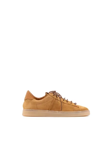 Sneakersy Buttero skórzane brązowe